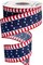Patriotic Wired Ribbon – 1.5" x 10 Yards Red, White & Navy Stars and Stripes Canvas Ribbon for Bows, Wreaths, and Tree Decorations